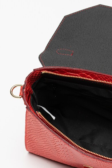 Carolina di Rosa Geanta crossbody din piele cu aspect de piele de reptila Femei