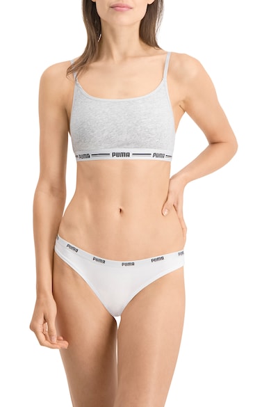 Puma Set de chiloti tanga cu logo - 3 perechi Femei