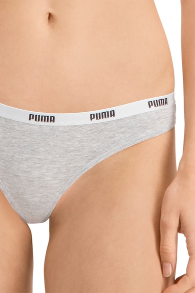 Puma Set de chiloti tanga cu logo - 3 perechi Femei