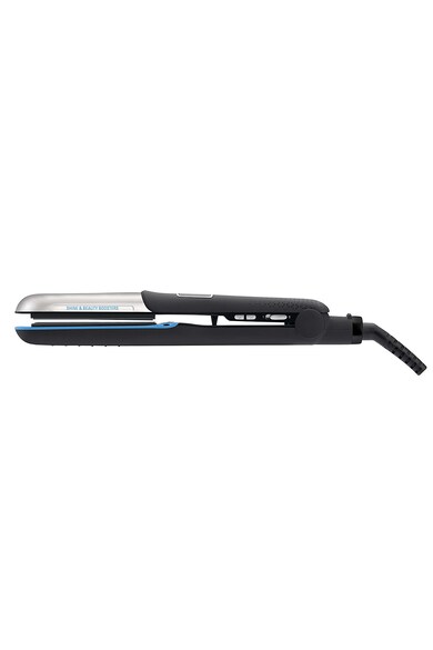 Rowenta Placa de indreptat parul  Liss & Curl Ultimate Shine , 230 grade, Invelis ceramic, LED, Generator dublu pentru ioni, Argintiu/Negru Femei