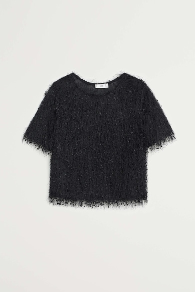 Mango Tricou crop Furry Femei