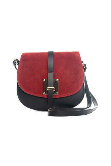 Lia Biassoni Geanta crossbody din piele si piele intoarsa Adda Femei