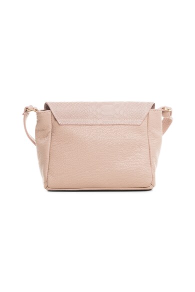 Lia Biassoni Geanta crossbody din piele cu accente cu aspect de piele de sarpe Gorgone Femei