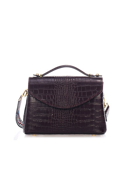 Mia Tomazzi Geanta crossbody de piele cu aspect de piele de crocodil Lazise Femei