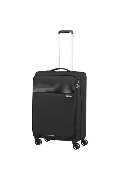 American Tourister Troller  Lite Ray Spinner, TSA, Jet Black, 69x43.5x25 cm Femei