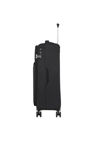 American Tourister Troller  Lite Ray Spinner, TSA, Jet Black, 69x43.5x25 cm Femei