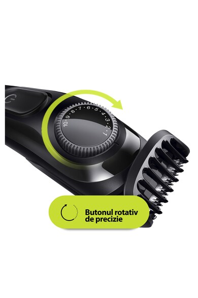 Braun Aparat de tuns barba  Beard Trimmer BT3222 Wet&Dry, buton rotativ de precizie, 1 pieptene, Negru Barbati