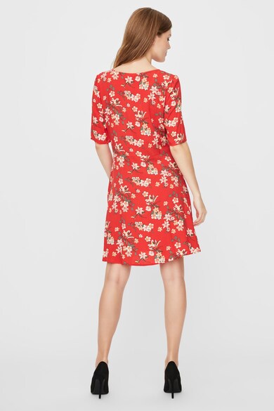 Vero Moda Rochie mini cu decolteu in V si model floral Femei