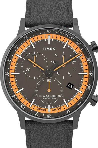 Timex Ceas cronograf cu cadran cu lumina de fundal Barbati