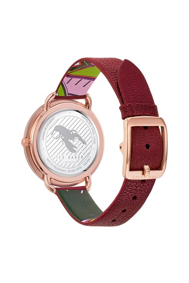 Ted Baker Ceas din otel inoxidabil cu o curea de piele Hettiel, 37 mm Femei