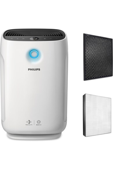 Philips Purificator  AC2889/10, CADR 333 mc/h, AeraSense, VitaShield, Clean Home+, Filtru HEPA si Carbon activ, 3 straturi de filtre, Senzor calitate aer, Display digital, 39mp, Alb Femei