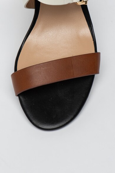 Lauren Ralph Lauren Sandale de piele cu talpa wedge si model colorblock Chadwell Femei