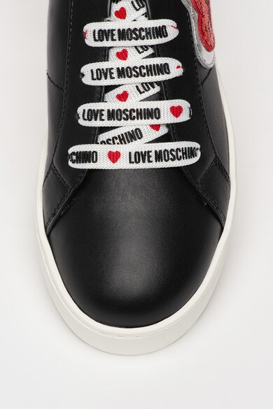 Love Moschino Pantofi sport cu insertii de piele Femei