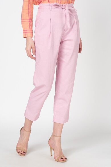 GAP Pantaloni crop cu croiala conica si cordon Femei