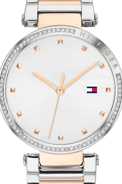 Tommy Hilfiger Ceas rotund decorat cu cristale Femei