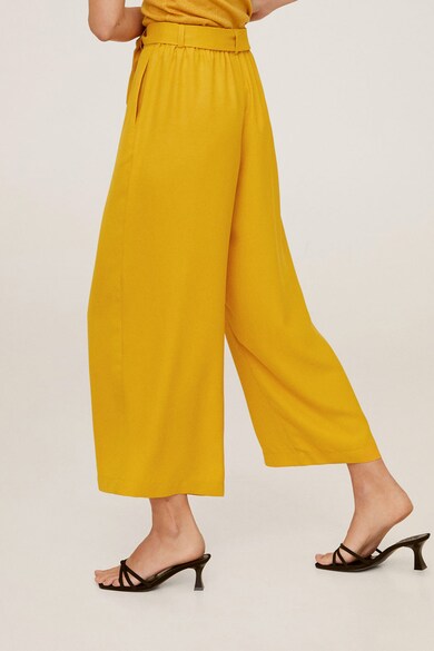 Mango Pantaloni culotte cu nasturi decorativi Marga Femei