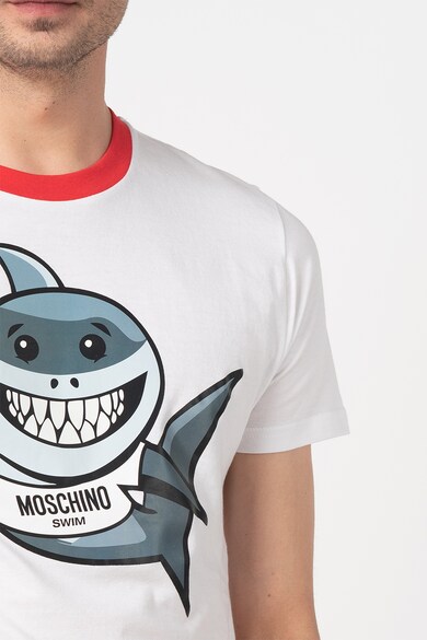 Moschino Tricou de plaja cu imprimeu grafic Barbati