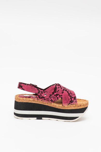 Replay Sandale flatform de piele ecologica Myers Femei