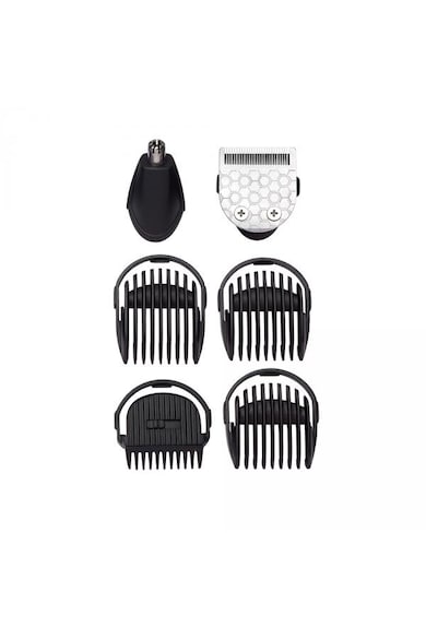 BaByliss Aparat de tuns si ras   6in1 Multi Trimmer, 6 accesorii, 2 capete, Negru Barbati