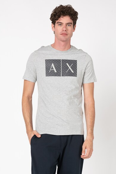 ARMANI EXCHANGE Памучна тениска с лого на гърдите Мъже