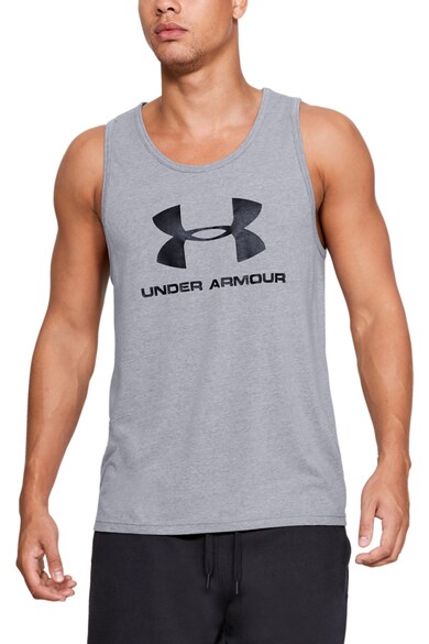 Under Armour Top cu model logo, pentru fitness Barbati