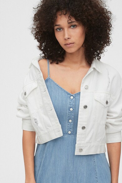 GAP Rochie mini evazata din material chambray Femei