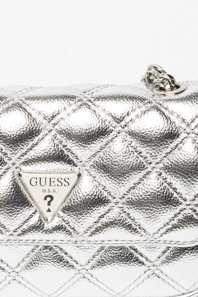 Guess Geanta crossbody mica, convertibila, cu aspect matlasat Cessily Femei