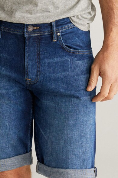 Mango Pantaloni scurti de denim cu terminatii pliabile Rock Barbati