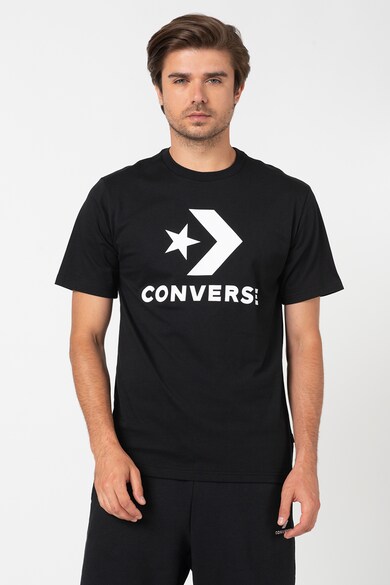 Converse Памучна тениска Star Chevron с лого Мъже