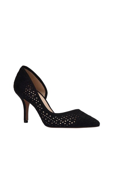 NINE WEST Pantofi de piele intoarsa, cu toc inalt si perforatii Kreamer Femei