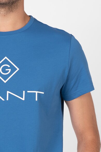 Gant Tricou cu decolteu la baza gatului si imprimeu logo Barbati