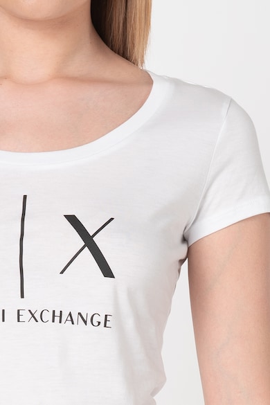 ARMANI EXCHANGE Вталена тениска с лого Жени