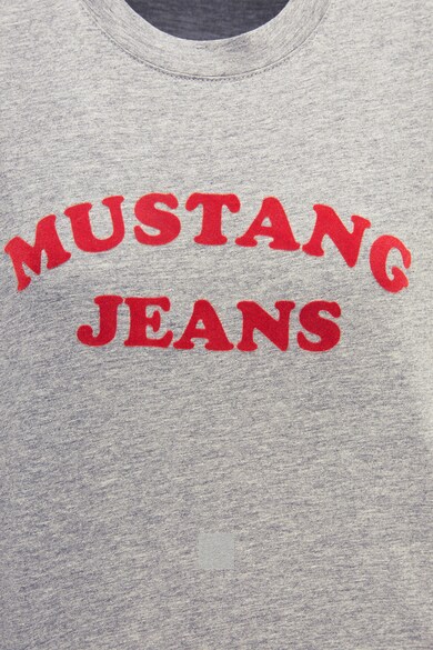 Mustang Tricou cu decolteu la baza gatului si logo contrastant Femei