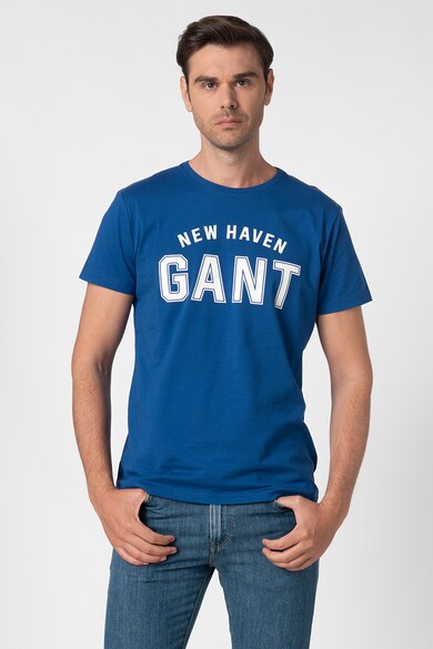 Gant Tricou cu decolteu la baza gatului si logo Barbati