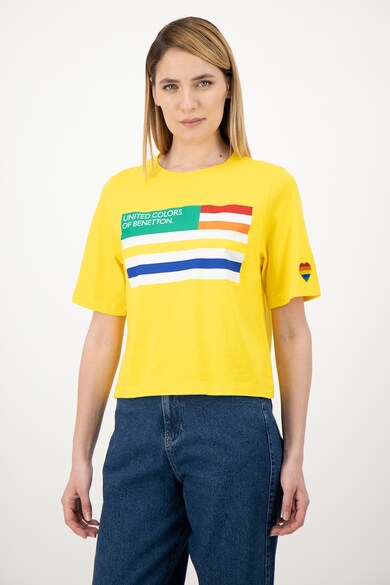 United Colors of Benetton Tricou cu imprimeu logo Femei