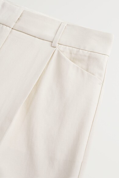 Mango Pantaloni crop conici, din amestec de lyocell Duke Femei