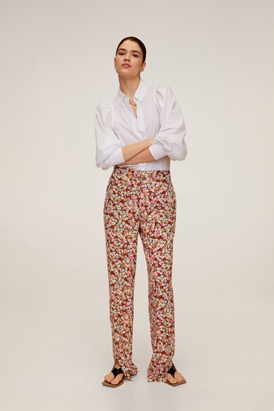 Mango Pantaloni cu imprimeu floral Winona Femei