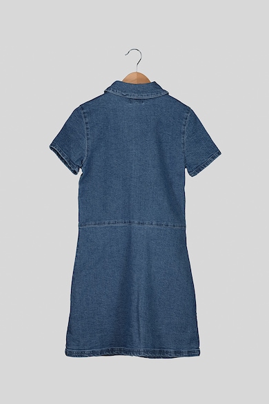 Kids Only Only, Rochie tip camasa de denim cu buzunare Fete