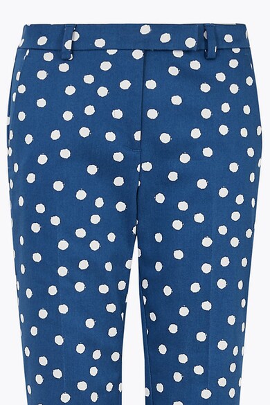 Marks & Spencer Pantaloni cu imprimeu cu buline si talie medie Femei