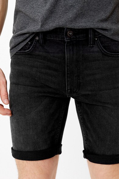 Marks & Spencer Pantaloni scurti slim fit elastici din denim Barbati