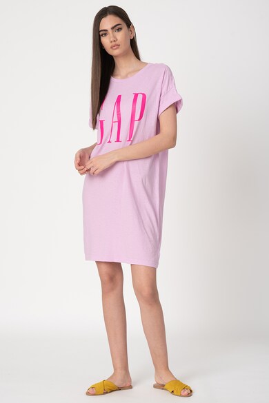 GAP Rochie lejera tip tricou cu imprimeu logo Femei