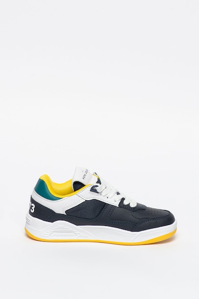 Pepe Jeans London Pantofi sport de piele si piele ecologica, cu model colorblock Kurt Action Fete