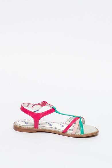 Pepe Jeans London Sandale de piele ecologica, cu barete multiple Elsa Fete