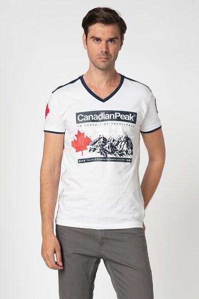 Canadian Peak Tricou cu decolteu in V si imprimeu frontal Janeiro Barbati