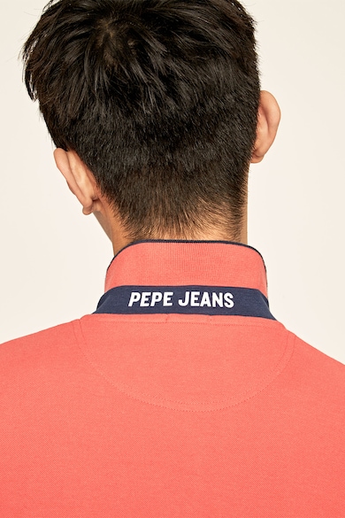 Pepe Jeans London Tricou polo cu logo brodat Barbati