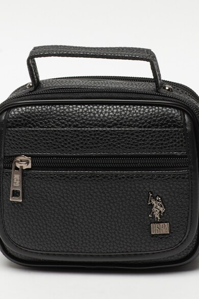 U.S. Polo Assn. Geanta crossbody din piele ecologica cu aspect texturat Barbati