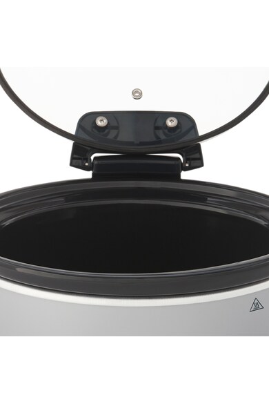 Crock-Pot Slow cooker   Digital Hinged Lid, 3.5L, 210 W, Functie Pastrare la cald, Vas ceramica detasabil, Argintiu Femei