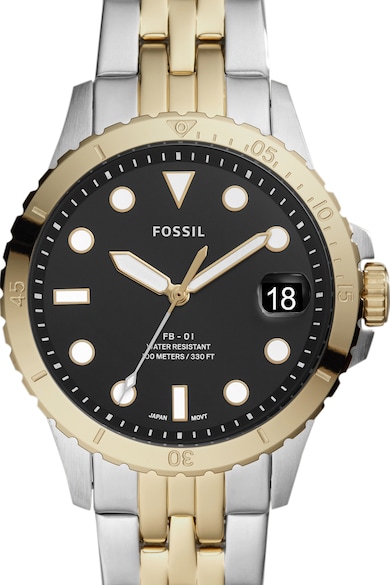 Fossil Овален часовник с метална верижка Жени