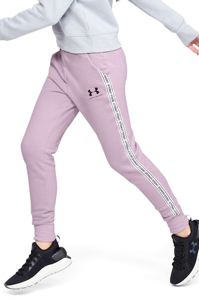 Under Armour Pantaloni sport cu croiala conica si buzunare oblice Fete