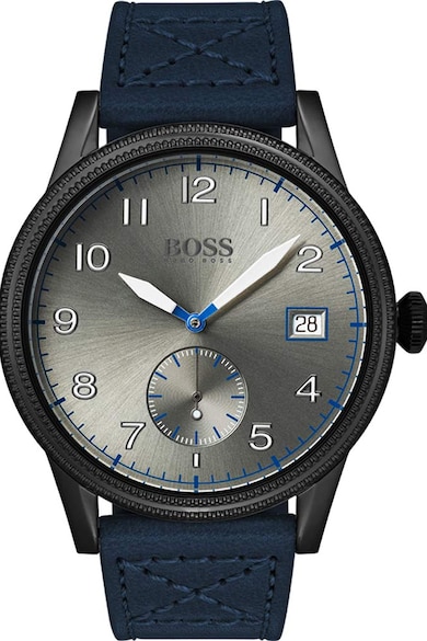 HUGO BOSS, Ceas quartz cu o curea de piele Barbati